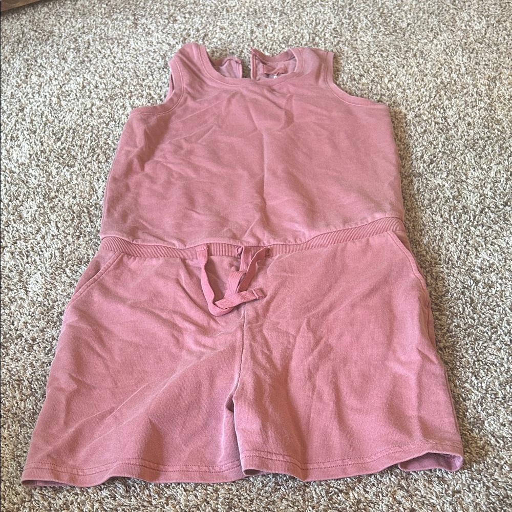Pink Sleeveless Jumpsuit